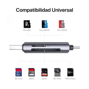 Lector Usb 3.0 Tipo C y Tipo A para Tarjetas Sd Universal 5Gbps - imagen secundaria