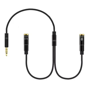 Adaptador de 2 Jack 3.5mm a 1 Jack 3.5mm para Micrófono - imagen secundaria