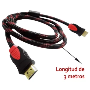 Cable HDMI de 3 metros Enmallado FullHD - imagen secundaria