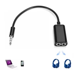 Cable Audio Divisor A Dos Audífonos 3.5mm - imagen secundaria
