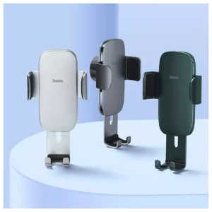 Soporte de Celular Metálico Plomo para Autos Baseus - imagen secundaria