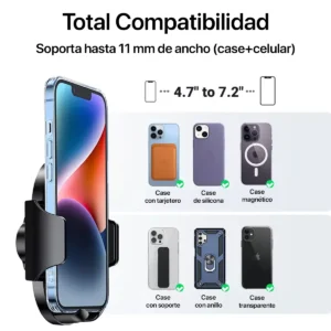 Soporte Holder Para Celular a Autos Ugreen + Sujetador de Lentes - imagen secundaria