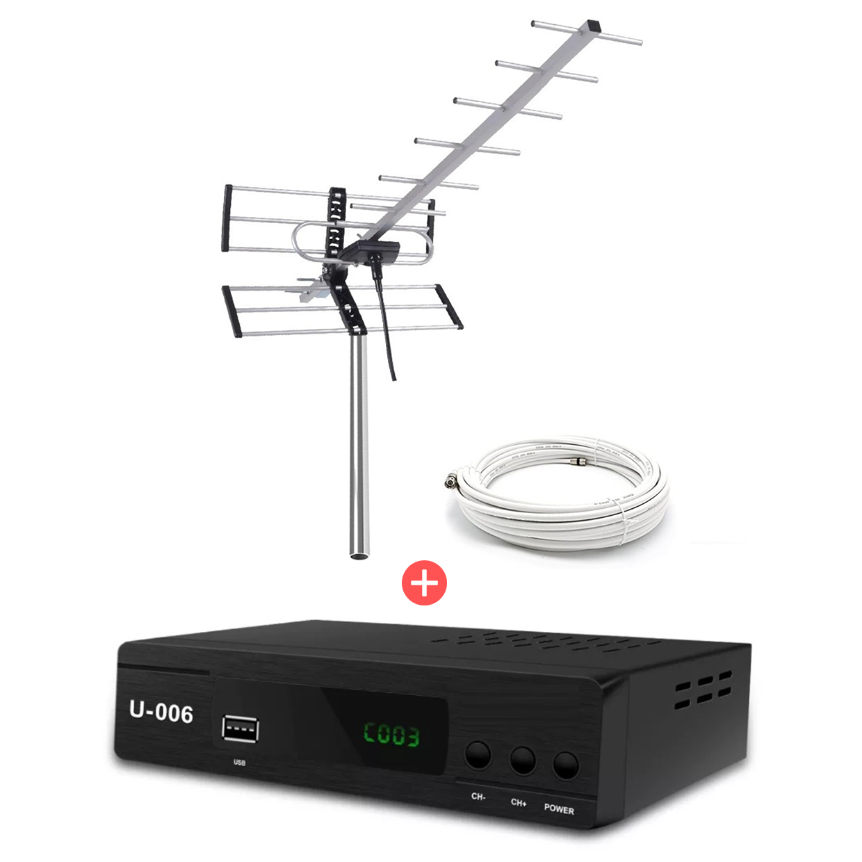 Sintonizador Decodificador Antena Digital con Amplificador Tv Tdt Hd -  Grupo Orange