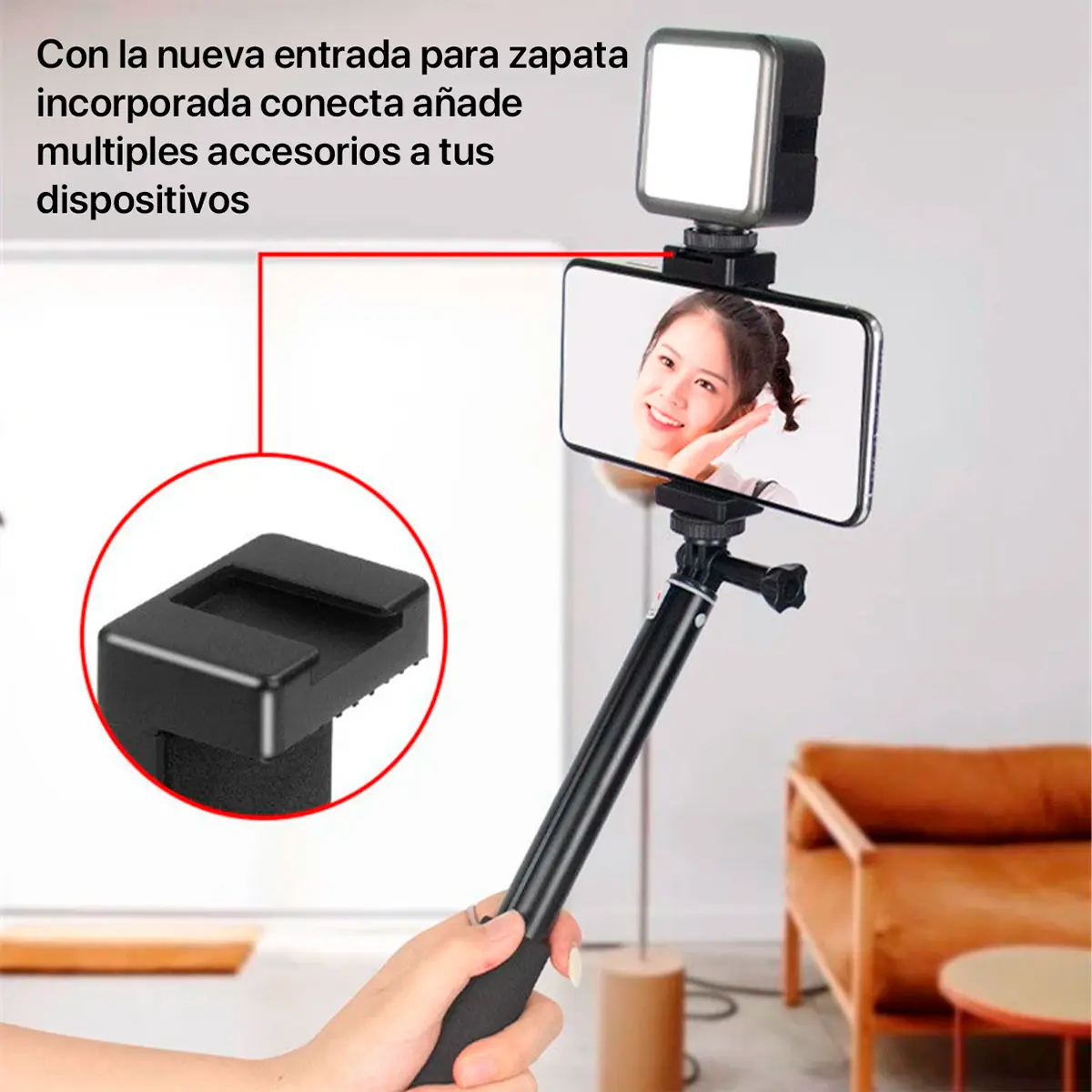 ulanzi vl120 rgb panel led tripode 120 leds con soporte