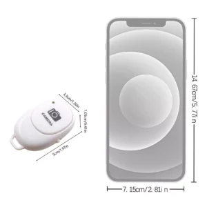 Disparador Bluetooth Para iPhone iOS Android Blanco - imagen secundaria