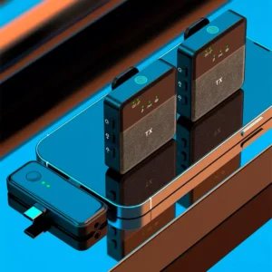 Micrófono Lavalier Inalámbrico Dual Para iPhone Tipo C Cámaras - imagen secundaria