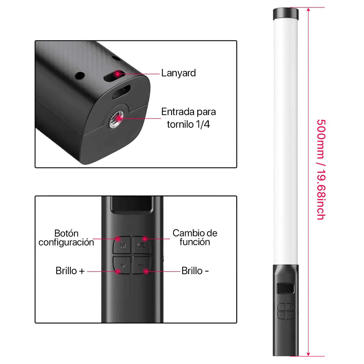 Ulanzi VL119 barra de luz LED ideal para YouTube, TikTok e Instagram.