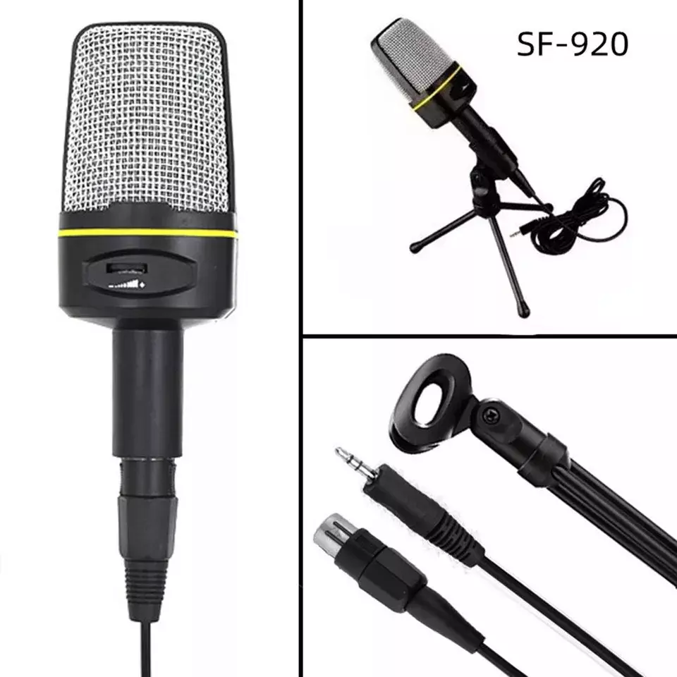 Microfono Condensador USB Para PC Laptop Videoconferencia Podcast