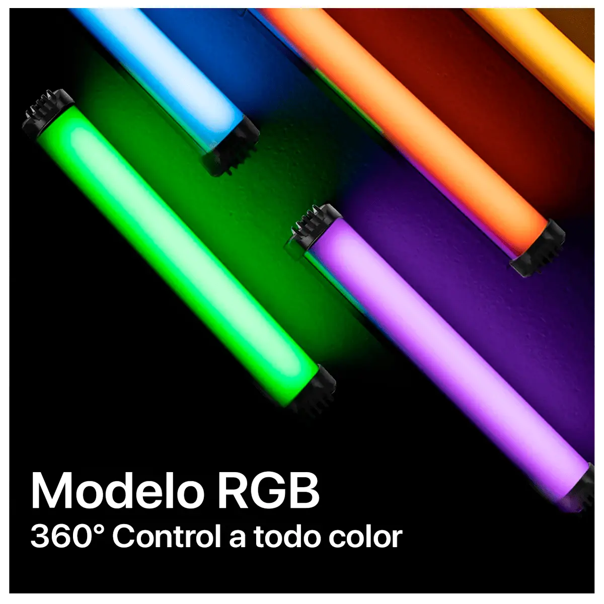 Barra LED RGB RL-30SL de 30cm con luz encendida