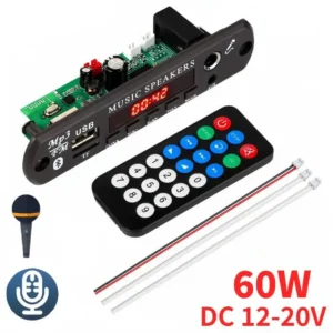 Panel Audio Digital Bluetooth 5.3 4 en 1 Radio Fm Tf Usb Mp3 60W - imagen secundaria