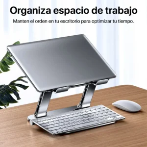 Soporte Plegable Para Laptop Regulable HX-ZJ51 Gris - imagen secundaria