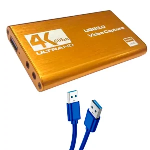 Capturadora De Video HDMI USB 3.0 4K Dorado - imagen secundaria