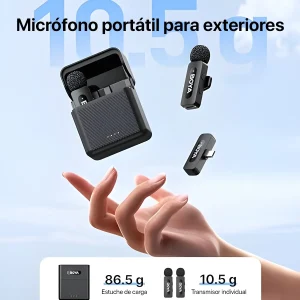 BOYA BY-V30 Micrófono Inalámbrico USB-C Negro Sonido Profesional - imagen secundaria