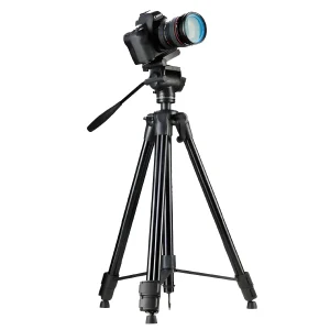 Weifeng WT-3970 Trípode Profesional de Aluminio Cabezal 360° Perno 1/4″ Para Fotografía y Video - imagen secundaria