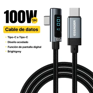 Cable de Carga Rápida Essager  100W Tipo C - imagen secundaria