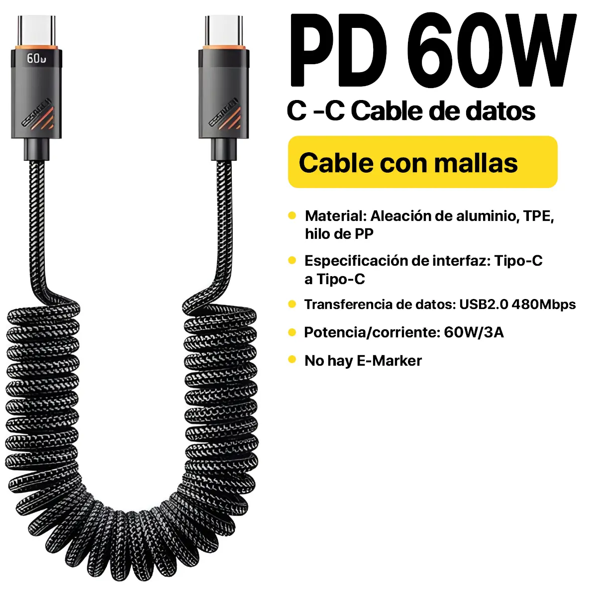 ESSAGER Cable de Carga