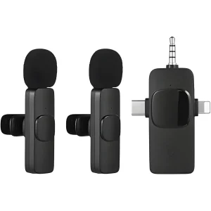 Micrófono Lavalier Inalámbrico 3 en 1 Para Vlogs y Entrevistas - imagen secundaria