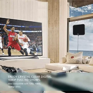 Antena Digital Plana Canales Full HD + Amplificador para TV - imagen secundaria