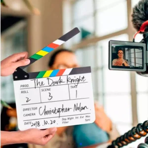 Claqueta Acrílica Profesional Clap para Grabación de Videos - imagen secundaria