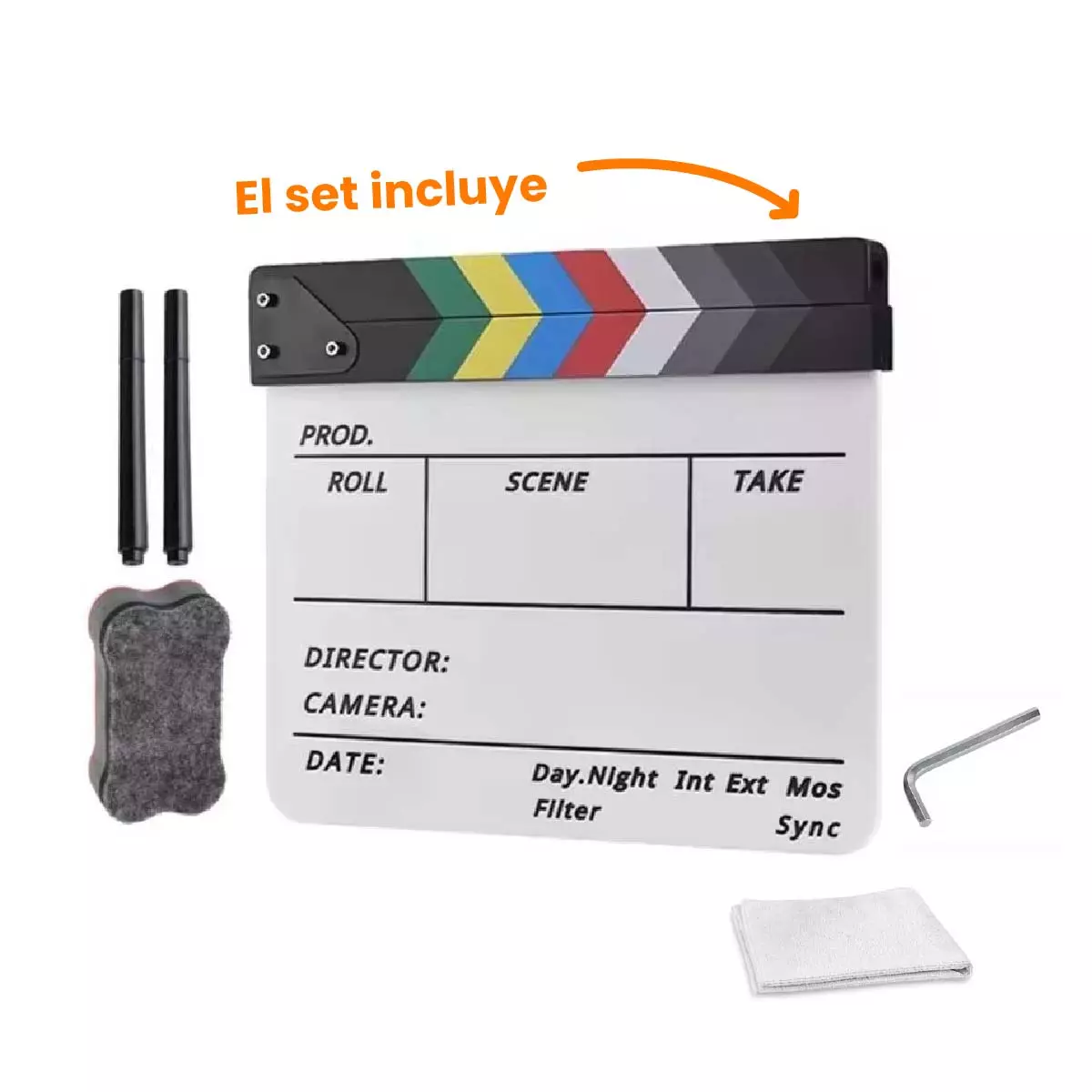 Claqueta Acrílica Profesional