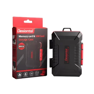 Estuche Portátil para tarjetas de memoria SD TF SIM Color Negro - imagen secundaria