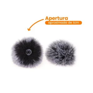 Filtro Cortaviento para micrófono Lavalier ideal para exteriores - imagen secundaria