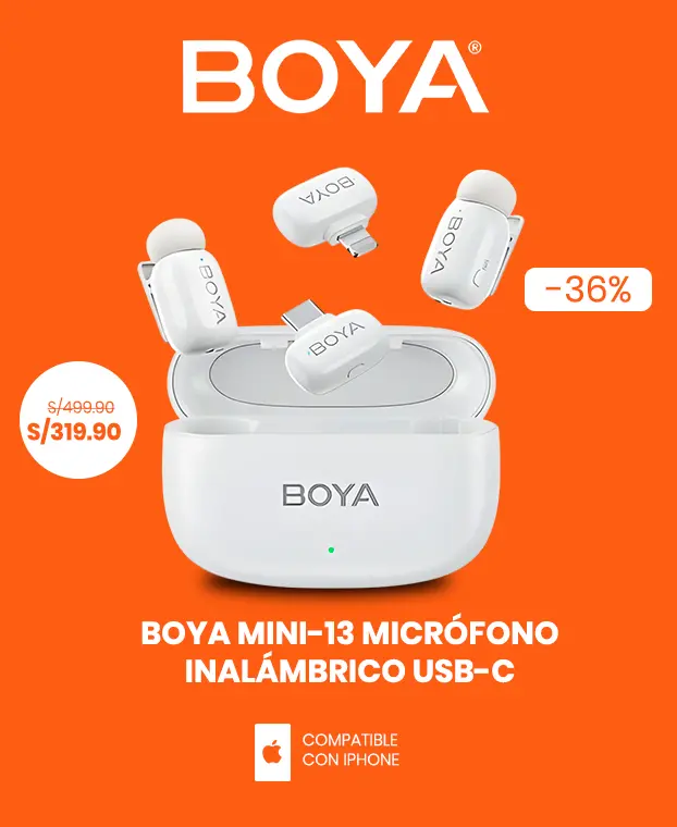 Micrófono inalámbrico Boya-mini 13 en Perú