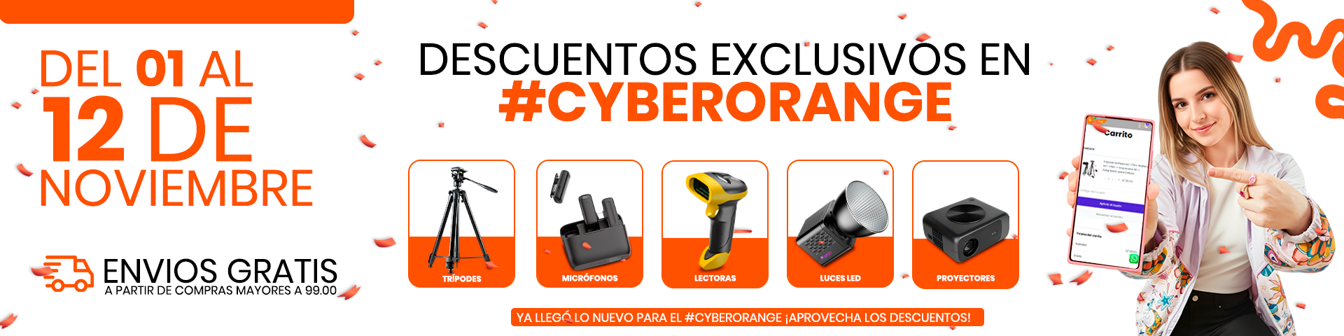 Descuentos increíbles en grupo orange por el cyber wow