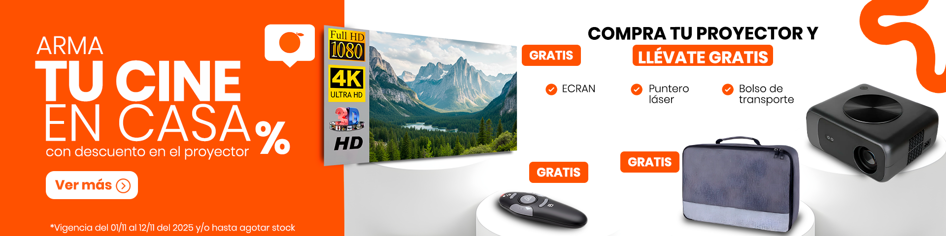 Proyectores más regalos a precios increíbles