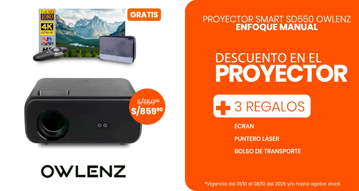 Proyector profesional SD550 Original en Perú