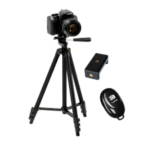 Tripode Weifeng WT 3130 con adaptador para celular y disparador Bluetooth original en Perú