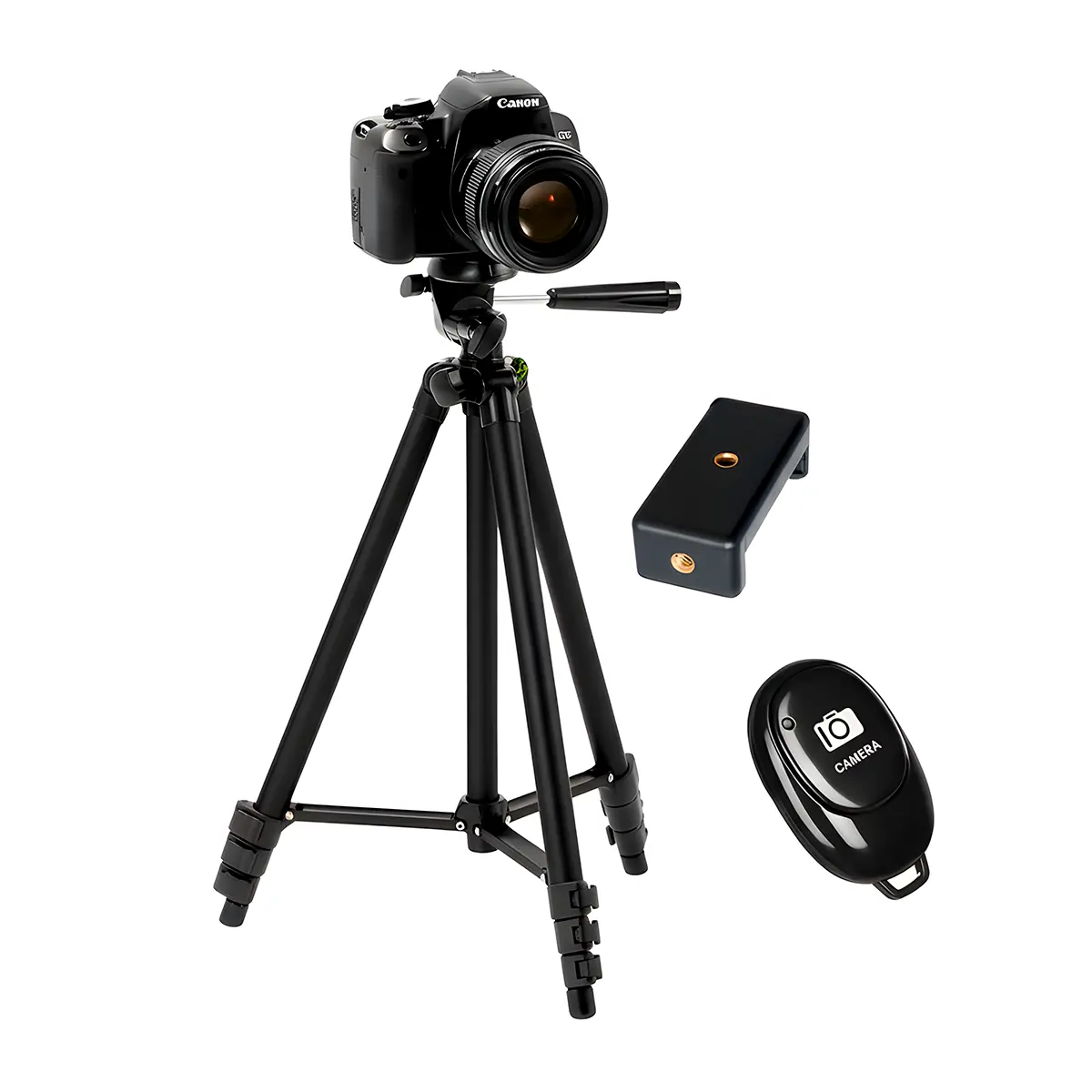 Tripode Weifeng WT 3130 con adaptador para celular y disparador Bluetooth original en Perú