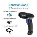 Lector Netum NT-1228BC con conexión 3 en 1: Bluetooth, inalámbrica y cable USB