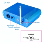 GO SELECT SS101 transmisor FM para escuchar música desde el celular en el auto.