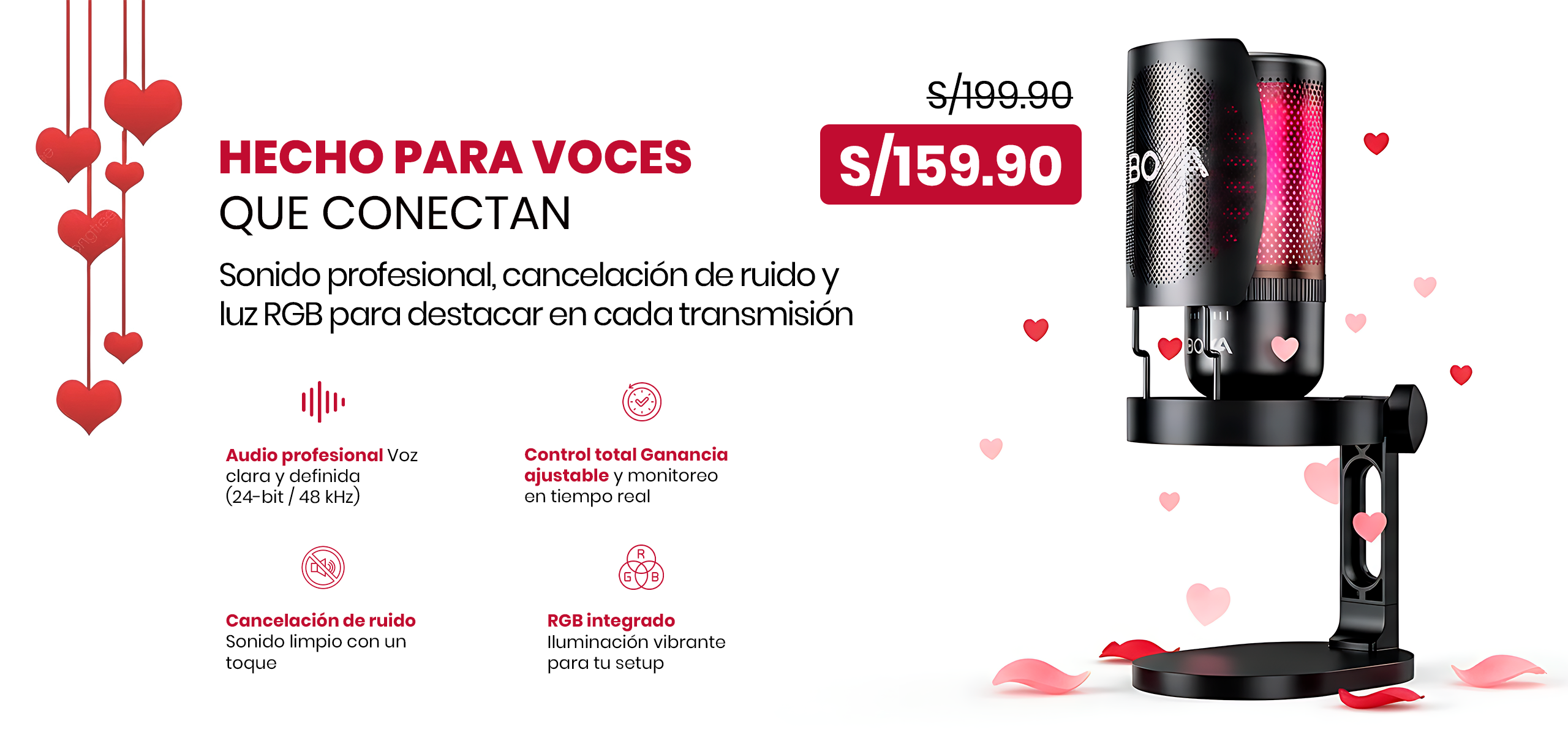 Micrófonos Boya originales en Perú