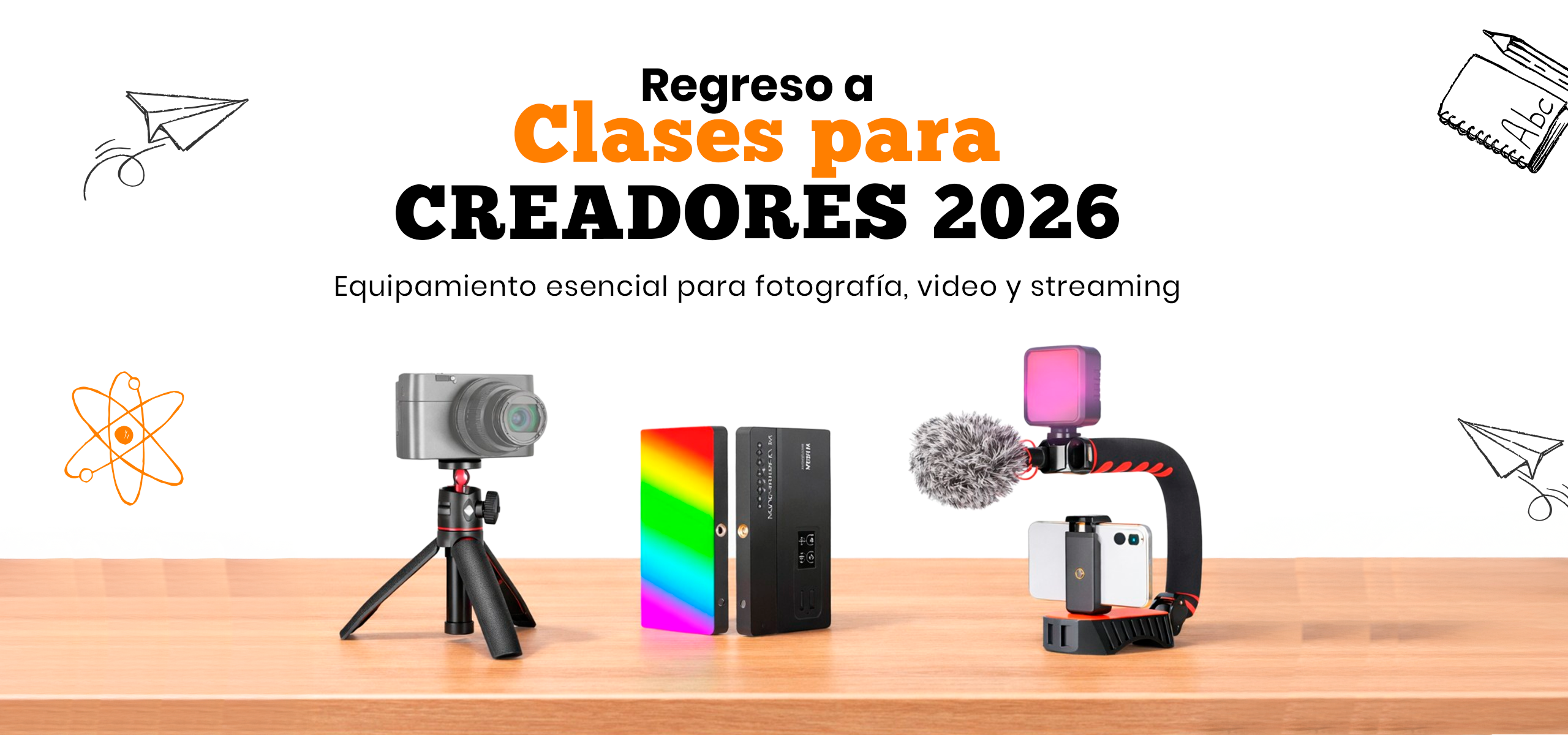 Bolsos, flashes para fotografía