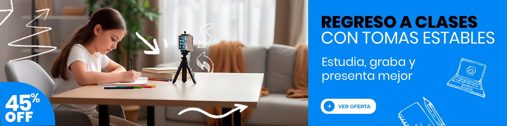 Palo selfie estable para vlogging y creadores de contenido, compatible con smartphones y cámaras