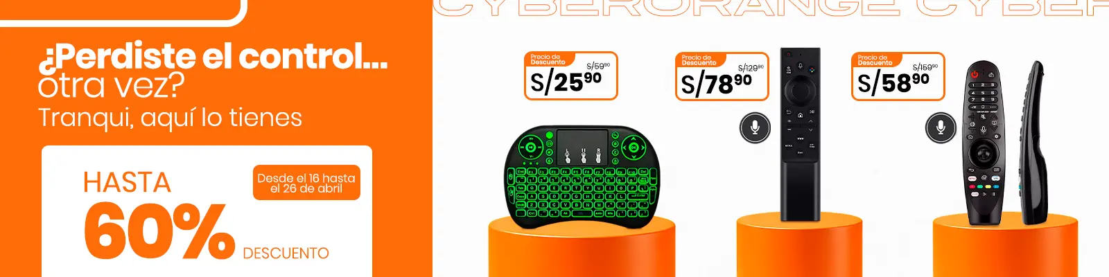 BANNER OFERTAS EN CONTROLES PARA TV Y VIDEO