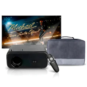 proyector SD550 enfoque manual ecran 100 bolso