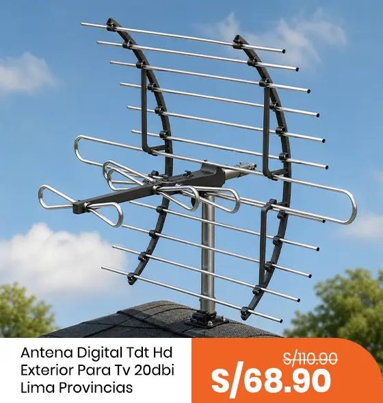 Antena Digital Tdt Hd Exterior para Tv, Lima, Provincias