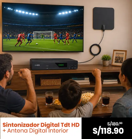Sintonizador digital tdt full hd antena digital interior