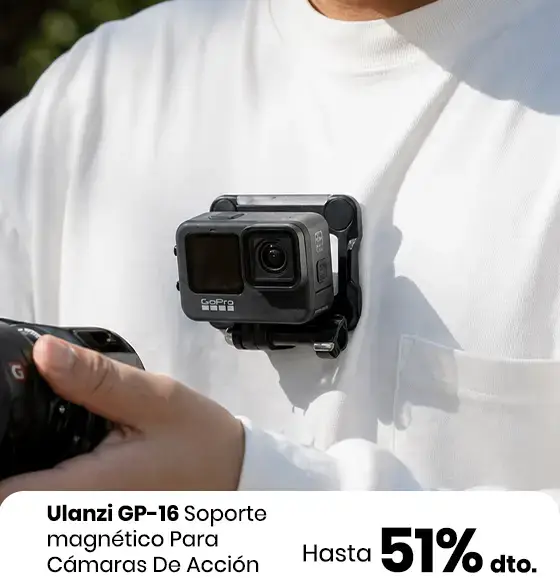 Ulanzi GP-16 soporte magnetico para camaras de accion