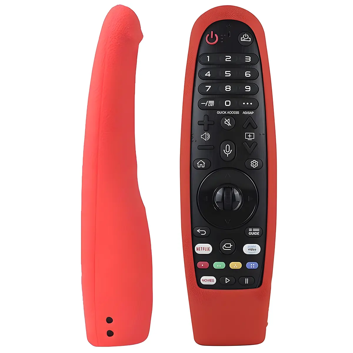 Control Remoto Magic MR20GA Comando de Voz Compatible con Smart TV LG + Funda Roja