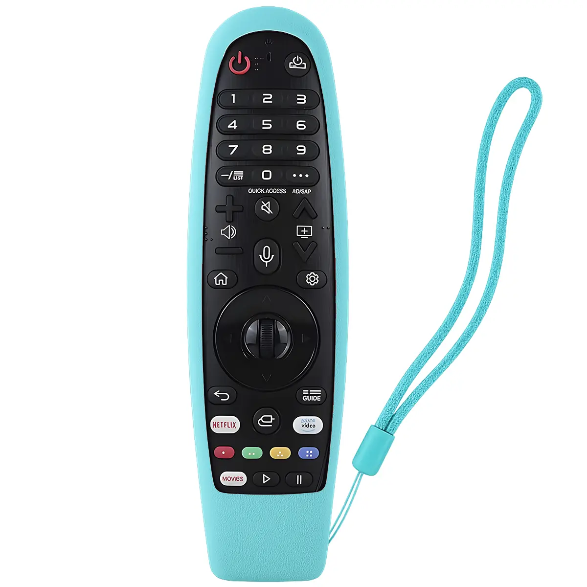 Control Remoto Magic MR20GA Comando de Voz Compatible con Smart TV LG + Funda Turquesa