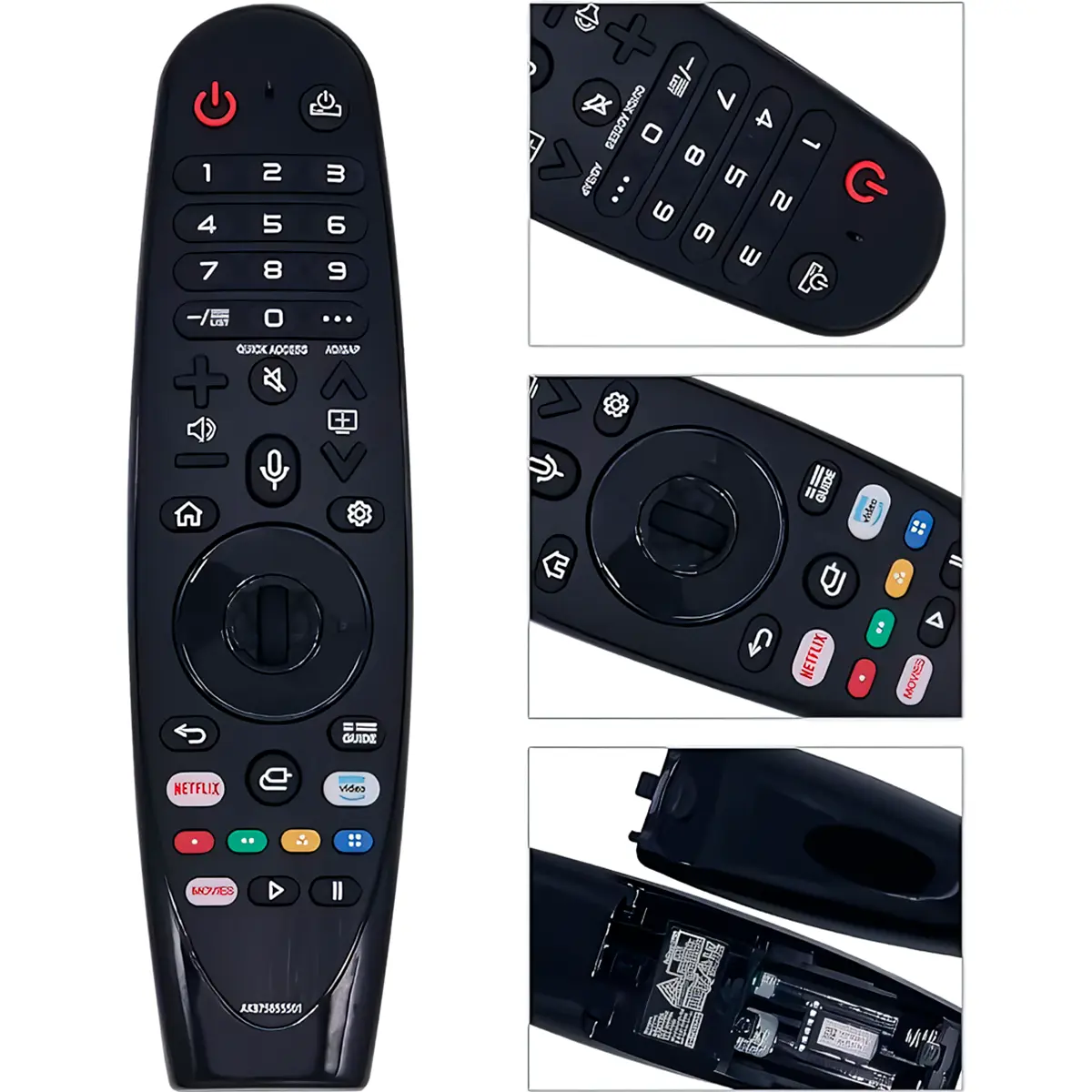 Control Remoto Magic MR20GA Comando de Voz Compatible con Smart TV LG + Funda Turquesa