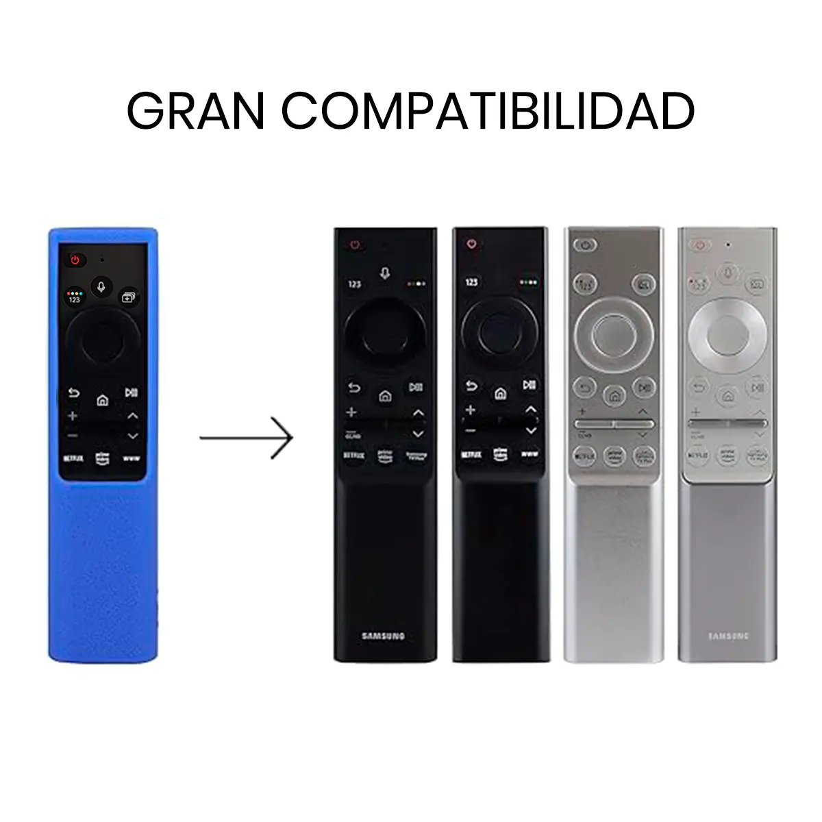 Control Smart TV WS-2022 Comando Voz Compatible 2022-2023 con funda
