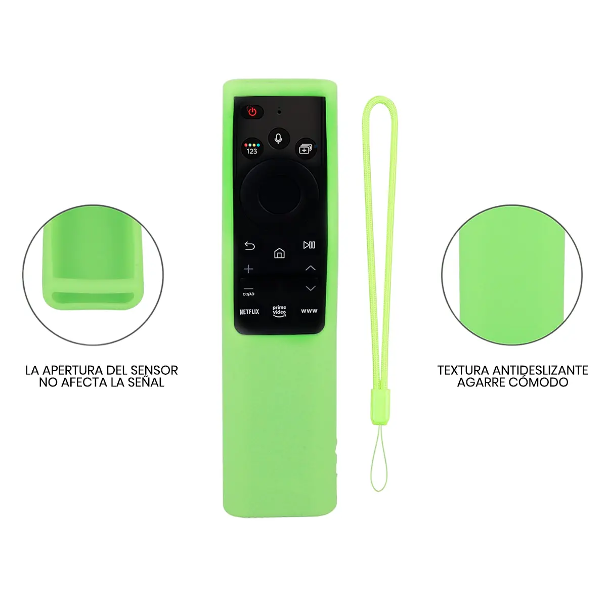 Control Smart WS-2022 Comando de Voz Compatible 2022-2023 y funda verde neon