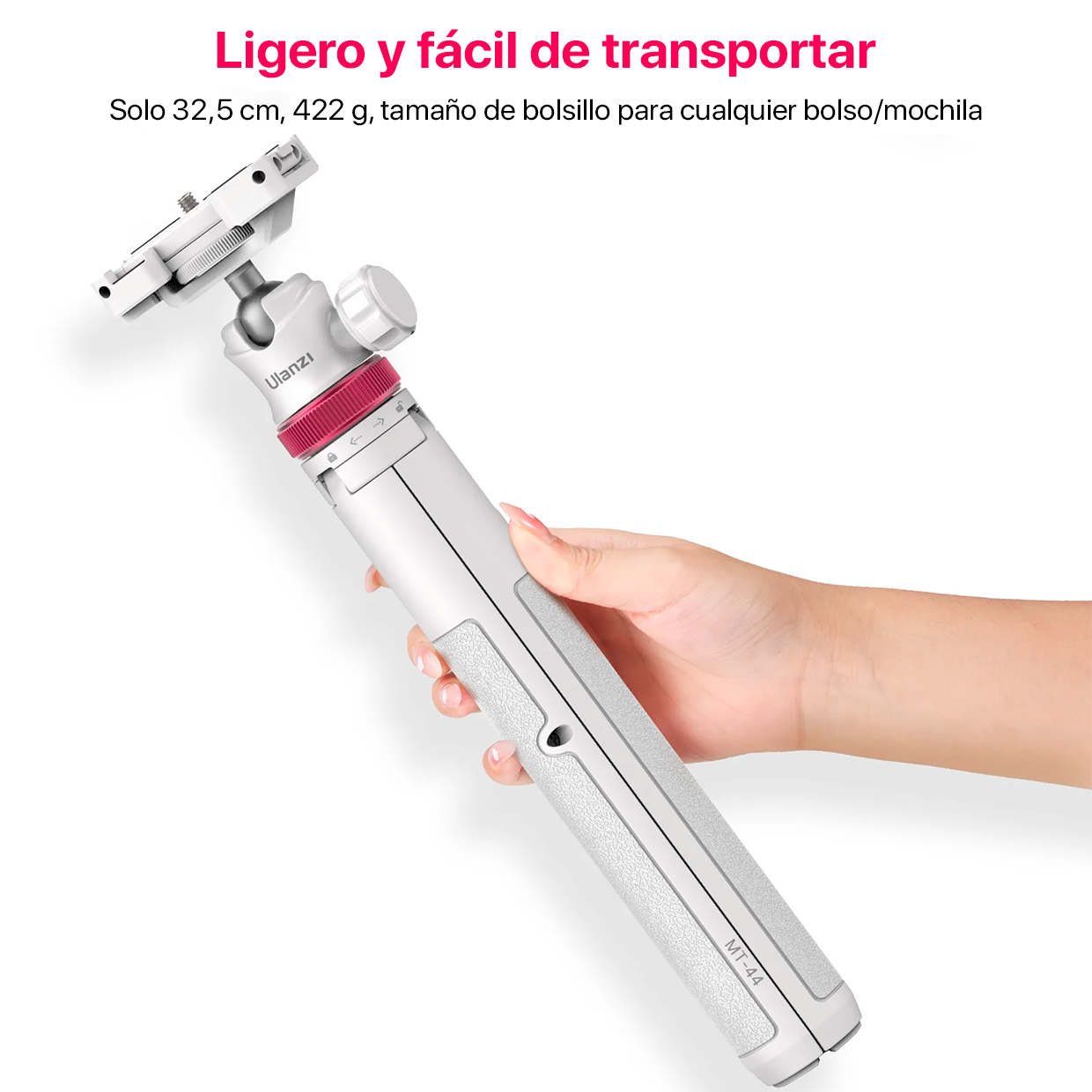 trípode palo selfie mt-44 fácil de transportar